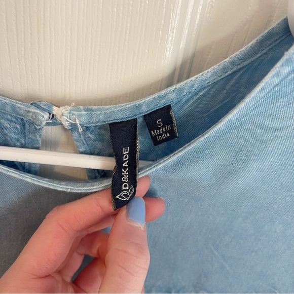 D&Kade Chambray Denim Swing Dress - Picture 4 of 4